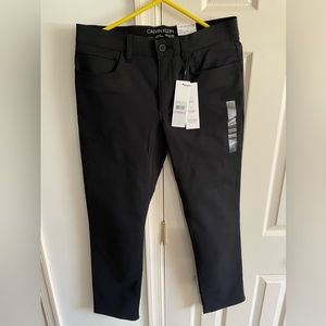 Calvin Klein slim fit slacks, black, 32 x 30